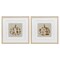 Stupell Industries Vintage Patterned Pumpkins 2pc Framed Print Under Glass Set, design by Livi Finn